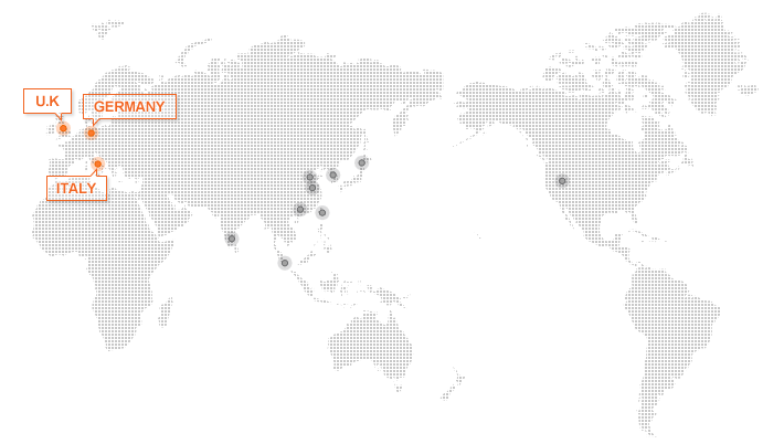 Global Network Map-欧洲