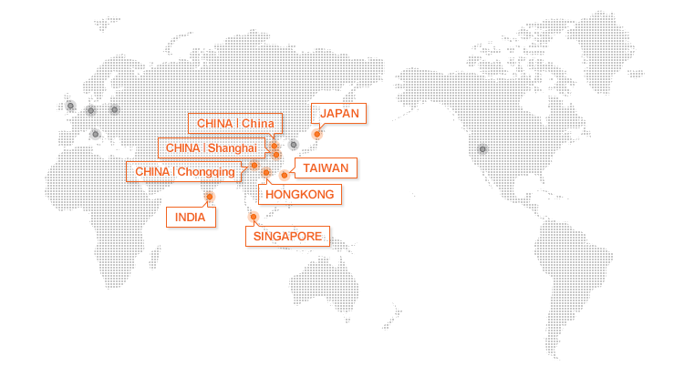Global Network Map-亚洲